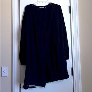 Athleta Long Black Long Sleeve Cardigan